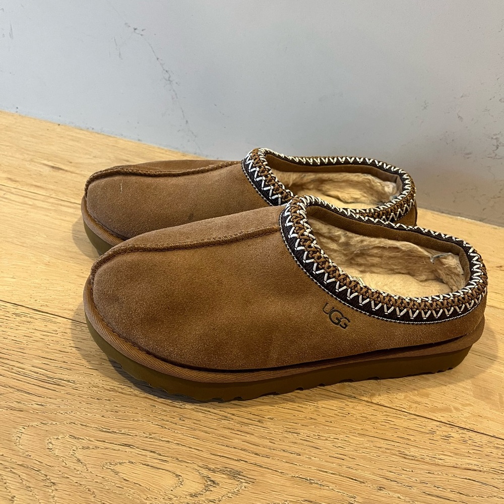 UGG Chestnut Suede Slip-Ons